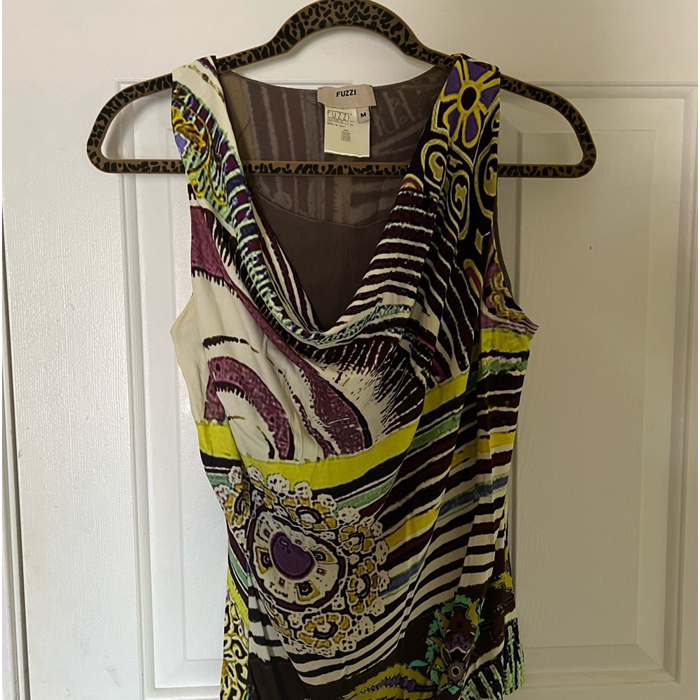 FUZZI Jean Paul Gaultier 100% viscosa rayon medium made in Italy Blouse